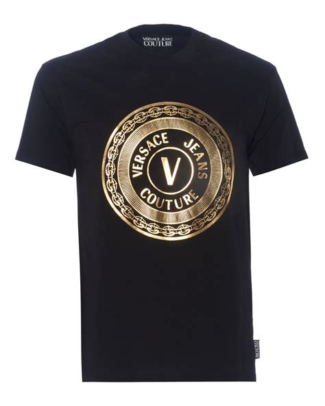 versace jeans shirt gold